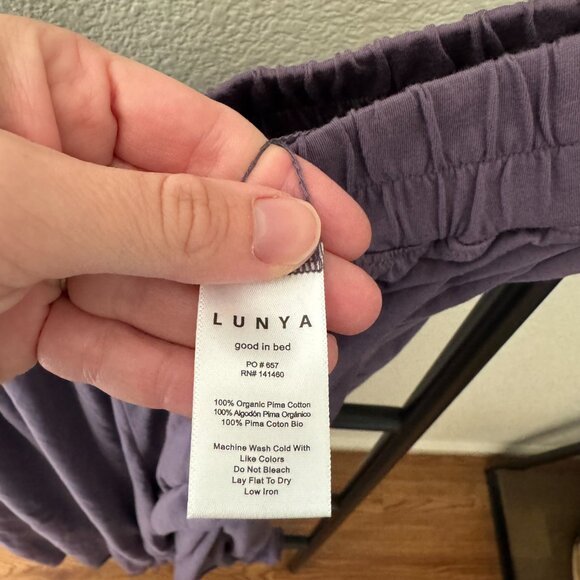 LUNYA Organic Pima Wide Leg Pant Size Large - Picture 6 of 6